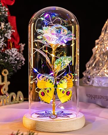 Rose in Glass Dome