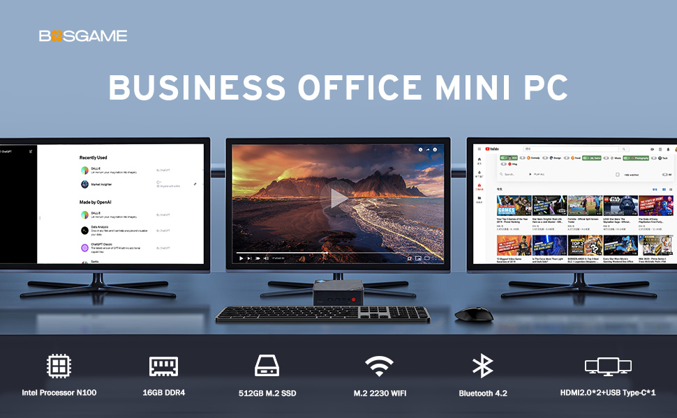 Bosgame N100 Mini PC