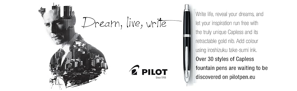 capless retractable fountain pen pushbutton luxury pen