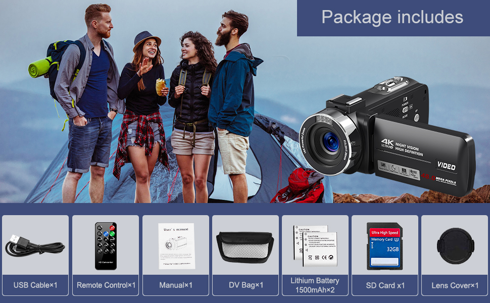 Easy to use vlog camcorder