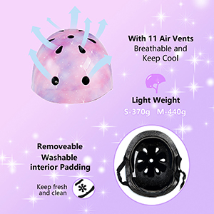 girls kids bike helmet