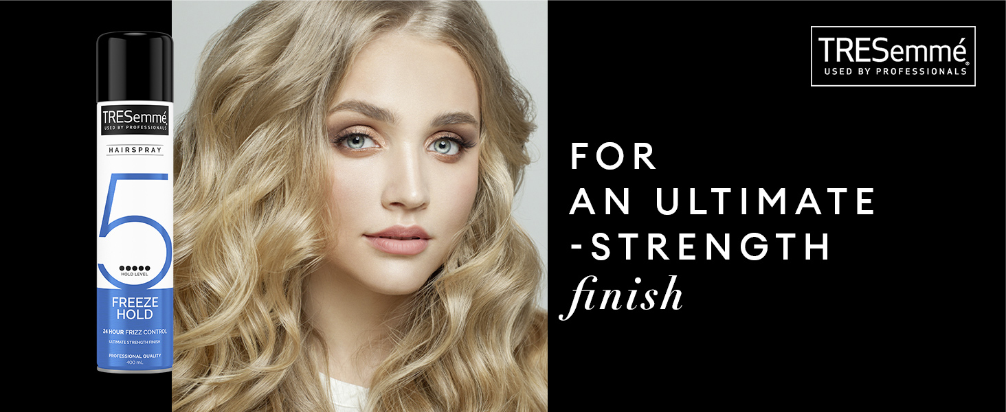 TRESemmé Freeze Hold Hairspray 6x 400 ml for an ultimate-strength finish