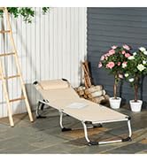 Outsunny Rocking Swing Relaxing Day Bed Outdoor Single Sun Lounger Hammock - Grey