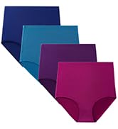 wirarpa Ladies Knickers Cotton Full Briefs High Waisted Underwear Panties for Women Multipack