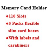 SD Card Holder Case with 3 Removable Slim Memory Card Case Organizer, Only Credit Card Size, Stor...