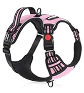 rabbitgoo Dog Harness Medium with Neck Release Buckle, Adjustable Anti Pull Dog Harness, Soft Pad...