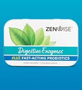 Zenwise No Bloat - Digestive Enzymes Probiotics - 60 Count