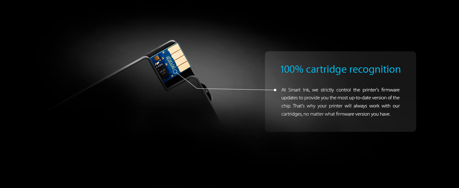 100% cartridge recognition