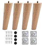 INMOZATA 4PCS 16 inch/40cm Black Hairpin Table Legs DIY Furniture Legs Heavy Duty 10 Diameter 3 R...