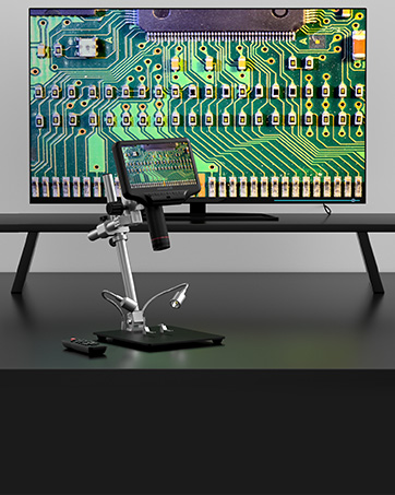 Andonstar ADSM302 1080P HDMI Portable USB Digital Microscope with Adjust Screen for Soldering and...