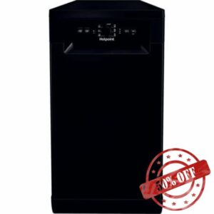 Hotpoint HF9E1B19BUK Slimline Dishwasher - Black - F Rated