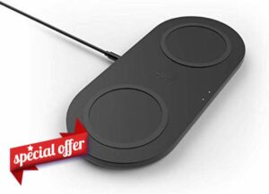 Belkin Dual Wireless Charger (Dual Wireless Charging Pad 10W for iPhone 14 and 13 series