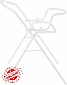 1ABOVE Universal Stand for Baby Bath Tubs | for 84 or 100 cm Baths | Collapsible | Height: 98 cm | White (B)