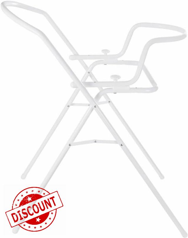 1ABOVE Universal Stand for Baby Bath Tubs | for 84 or 100 cm Baths | Collapsible | Height: 98 cm | White (B)