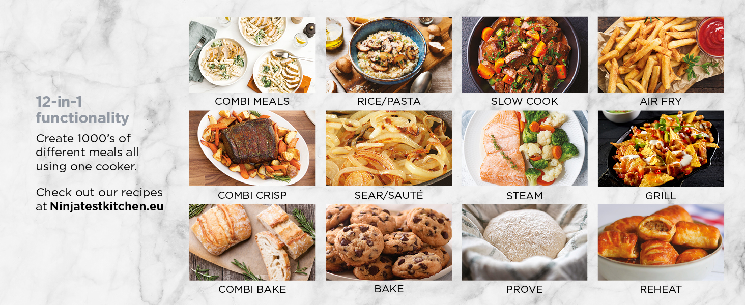 Ninja Combi Multicooker, Airfyer, Grill, Slow cooker