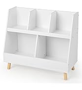 COSTWAY Kids Dressing Table with Mirror and Stool, Girls Vanity Set with Drawer, Detachable Top, ...