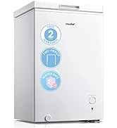COMFEE' RCD93WH1(E) A Under Counter Fridge, 93L Fridge with Cooler Box, Interior Light, Removable...