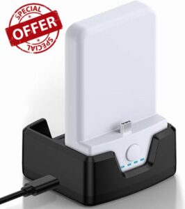 1x7500mAh Rechargeable Battery Pack and Charging Dock, for Meta Quest 2 Accessories Noiposi Head Strap