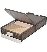 HAIXIN Storage Cabinet - Kitchen Organizer, 380L Plastic Storage Bins with Lids, Collapsible Outd...