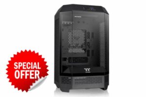 Thermaltake Tower 300 Black/Micro-ATX Computer Case/ 2x140mm Pre-Installed Black Fans/Black/ 2 Year Warranty