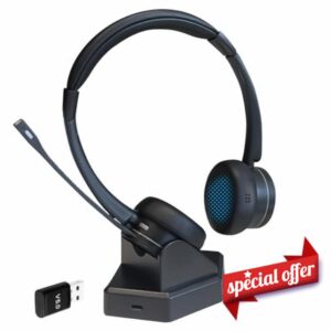 eartec office Bluetooth Wireless Headset with Microphone for Laptop