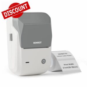 NIIMBOT B1 Label Maker Machine with 1 Roll Starter Tape