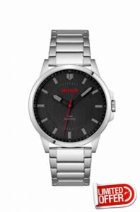 HUGO Analogue Quartz Watch for Men with Silver Stainless Steel Bracelet - 1530246