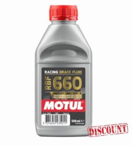 WOL Motul 101666 Factory Line RBF 660 Dot 4 Racing Brake Fluid 500ml - Fully Synthetic Gear Fluid Extremely High Dry Boiling Point (1 Unit)