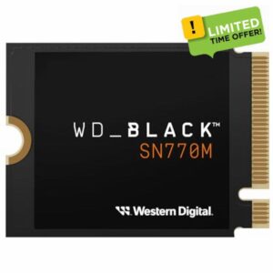 WD_BLACK 2TB SN770M M.2 2230 NVMe SSD for Handheld Gaming Devices and compatible laptops. Speeds up to 5