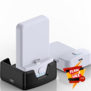 2x7500mAh Rechargeable Battery Packs and Charging Dock， for Meta Quest 2 Accessories Noiposi Head Strap