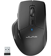 JLab Go Charge Wireless Mouse - Connect via Bluetooth or USB Receiver, Multi Device Ergonomic Blu...