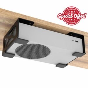 Famiron Under Desk Storage Mount Compatible for Xbox Series S