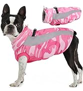 Kuoser Dog Winter Coat Waterproof Cold Weather Warm Jacket for Small Medium Large Dogs Cozy Fleec...