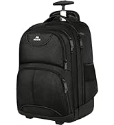 MATEIN Travel Backpack with Wheels, Wheeled Backpack Laptop Rucksack with Wheel, 17Inch Laptop Tr...