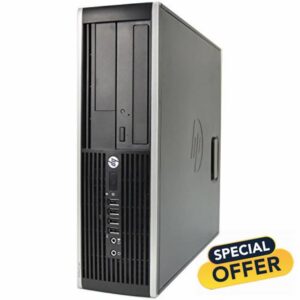 HP Elite 8200 SFF Quad Core i5-2400 3.10GHz 8GB 500GB DVD Windows 10 Professional Desktop PC Computer With Antivirus (Renewed)