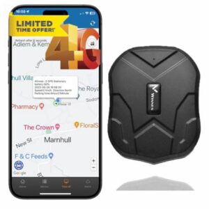 Winnes GPS Tracker Car without Subscription Magnetic Vehicle GPS Tracker 4G No Monthly Fee Long Life Wireless GPS Tracker Android iOS Car Tracker Big Battery Multiple Alerts