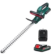 POSENPRO 7.2V Cordless Grass Shear & Shrubbery Trimmer - 2 in 1 Handheld Hedge Trimmer/Clipper/Gr...