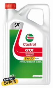 Castrol GTX 5W-30 A5/B5 Engine Oil 5L