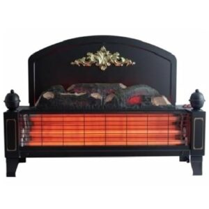 Traditionally Styled Free Standing Electric Fire with Glowing Log Ember Fuel Bed and 1.2kW Heater with 2 heat settings