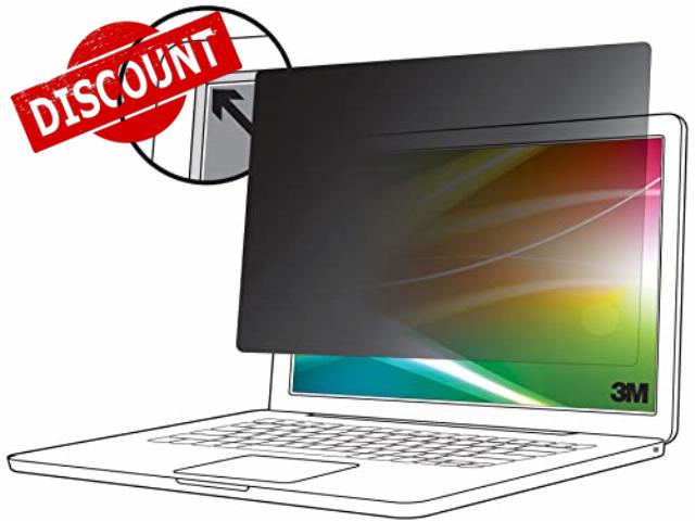 3M BP156W9B display privacy filters Frameless display privacy filter 39.6 cm (15.6