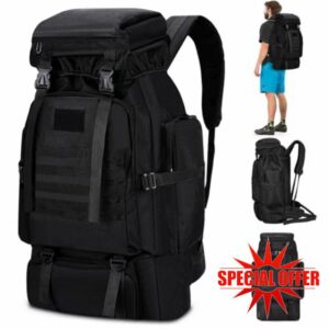 LYtech 80L Hiking Camping Backpack Men Women Hiking Rucksack Travel Backpack Luggage Bag Large Capacity Outdoor Sport Daypack Bag for Camping Hunting Travelling Trekking Climbing