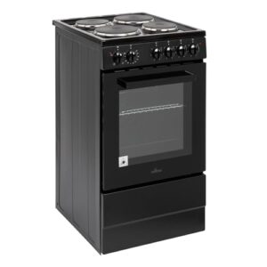 50cm Wide Single Cavity Cooker with Solid 4 Zone Plate Hob