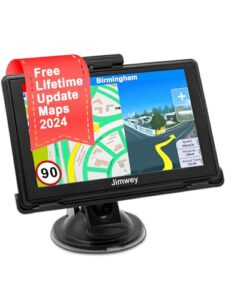 Jimwey 2024 UK Sat Nav for Car