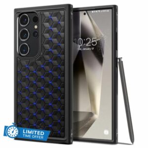 Spigen Cryo Armor Case Compatible with Samsung Galaxy S24 Ultra - Cryo Blue [Air Ventilation Technology]