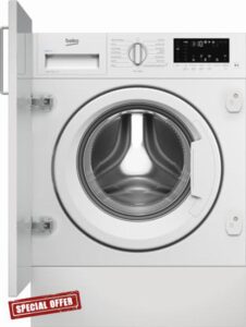 Beko RecycledTub® WTIK94121F Integrated 9kg Washing Machine with 1400 rpm - White - A Rated