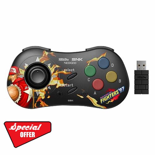 8Bitdo Terry Bogard Style SNK Neo Geo CD Bluetooth Controller