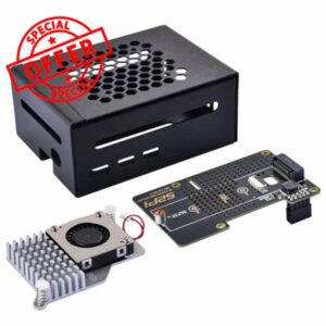 GeeekPi Raspberry Pi 5 Case | PCIe M.2 NVMe SSD Shield Top X1001 / X1000 / X1003 / N04 / N05 & Raspberry Pi 5 Active Cooler (N04 & Active Cooler Included)