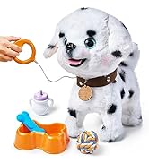 OR OR TU Walking Dog Toys for Kids, Plush Electronic Pets Dog Singing Puppy, Toy Dogs Walk and Ba...
