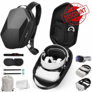 PECOOVR Fashion Hard Carrying Case for Quest 3/Quest 2/PS VR2/Pico 4/Pico 3