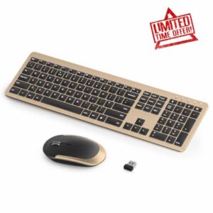 Wireless Rechargeable Keyboard and Mouse Set